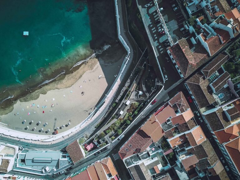 aerial shot of the beach of an urban city 2023 01 18 23 12 51 utc